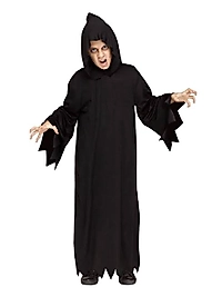 SİYAH HAYALET KOSTÜMÜ KIZ ERKEK ÇOCUK UYUMLU HALLOWEEN KOSTÜMÜ