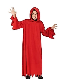 KIRMIZI HAYALET KOSTÜMÜ KIZ ERKEK ÇOCUK UYUMLU HALLOWEEN KOSTÜMÜ