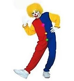 BAY BAYAB UYUMLU PALYAÇO TULUM KIRMIZI MAVİ