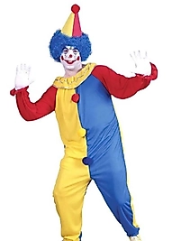 BAY BAYAN UYUMLU PALYAÇO TULUM SARI MAVİ